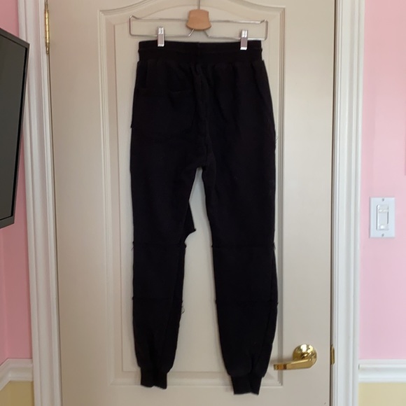 Distressed Black Joggers - Picture 6 of 8